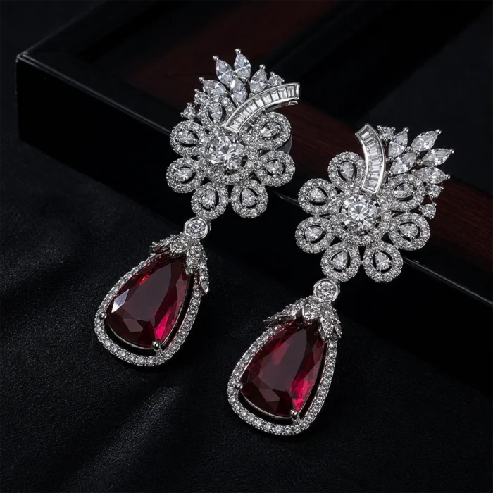 Blushing Bouquet Danglers - Image 3