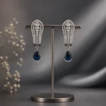 Royal Azure Lattice Danglers - Image 2