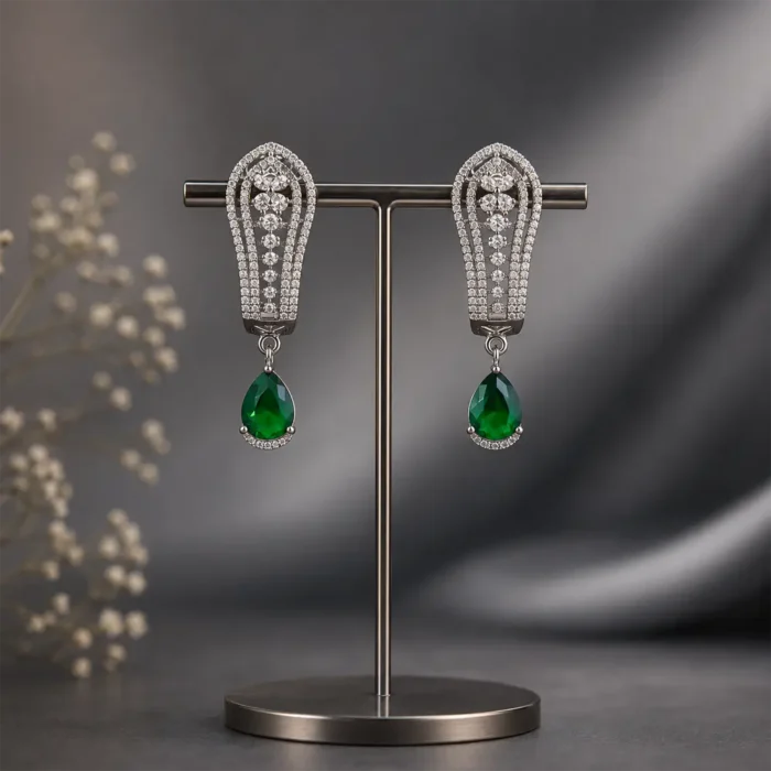 Royal Azure Lattice Danglers - Image 3