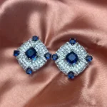 Scarlet Baroque Statement Studs