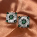 Scarlet Baroque Statement Studs - Image 2