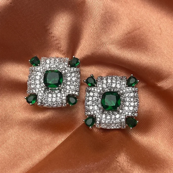 Scarlet Baroque Statement Studs - Image 2
