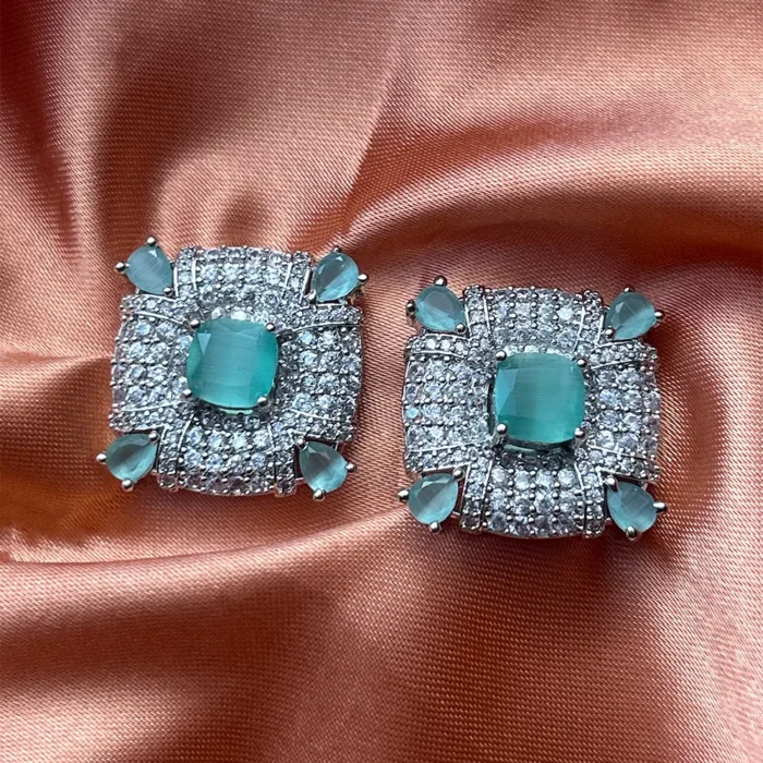 Scarlet Baroque Statement Studs - Image 3
