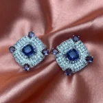 Scarlet Baroque Statement Studs - Image 5