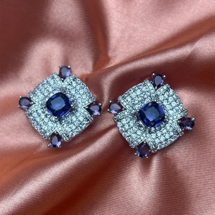 Scarlet Baroque Statement Studs - Image 5